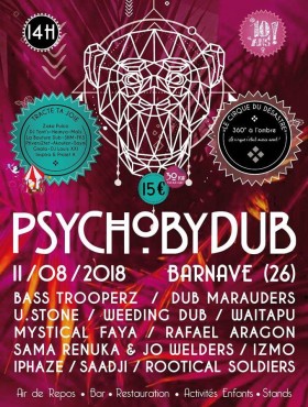 Affiche Psychobydub Festival 2018