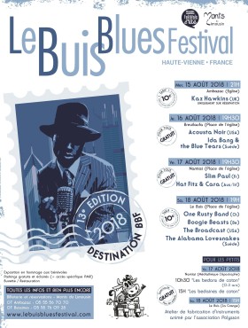 Affiche Buis Blues Festival 2018