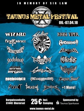 Affiche Taunus Metal Festival 2018
