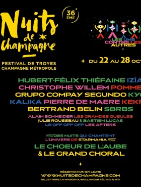 Affiche Festival Nuits De Champagne 2023
