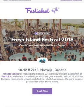 Affiche Fresh Island Festival 2018