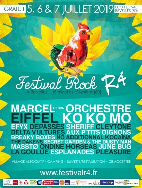 Affiche Festival Rock R4 2019