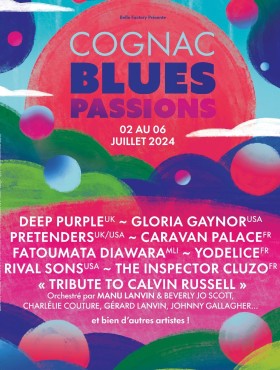 Affiche Cognac Blues Passions 2024