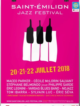 Affiche Saint Emilion Jazz Festival 2018