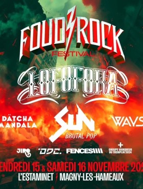 Affiche Foud'Rock Festival 2023