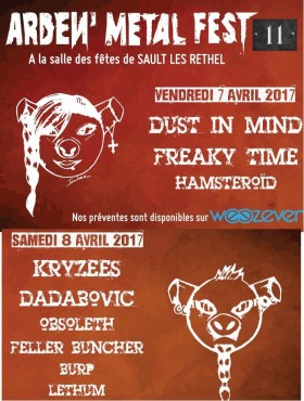 Affiche Arden Métal Fest 2017