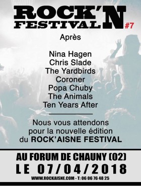 Affiche Rock'aisne 2018