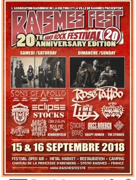 Affiche Raismes Fest 2018