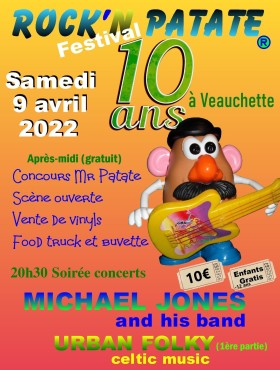 Affiche Festival Rock'n Patate 2022
