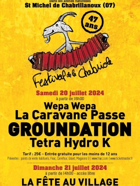 Affiche Festival De La Chabriole 2023