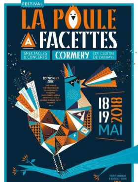 Affiche Festival La Poule à Facettes 2018