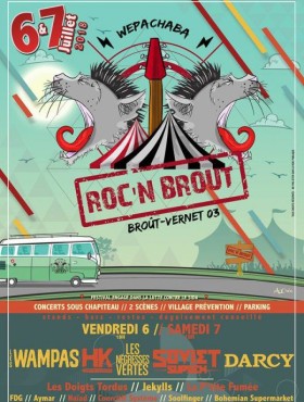 Affiche Festival Rock'n Brout Wepachaba 2018