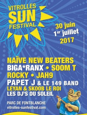 Affiche Vitrolles Sun Festival ( pas d'édition 2018) 2017