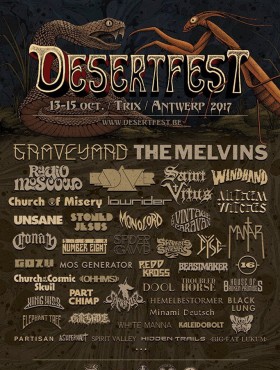 Affiche Desertfest Belgium 2017