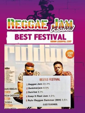 Affiche Reggae Jam Festival 2018