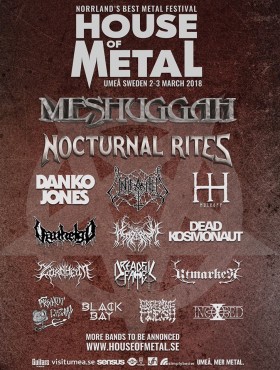 Affiche House Of Metal 2018