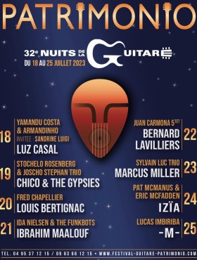 Affiche Les Nuits De La Guitare Patrimonio 2023