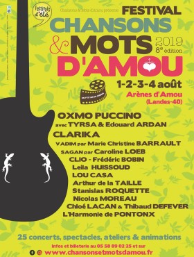 Affiche Chansons Et Mots D'Amou 2019
