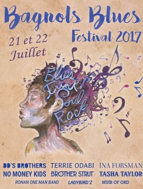 Affiche Bagnols Blues Festival ( rdv en 2019) 2017