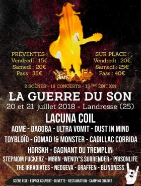 Affiche La Guerre Du Son 2018