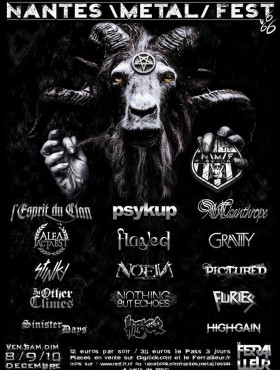 Affiche Nantes Metal Fest 2017