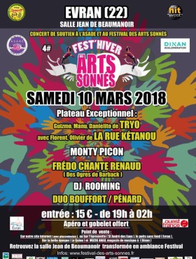 Affiche Fest'Hiver des Arts Sonnés 2018