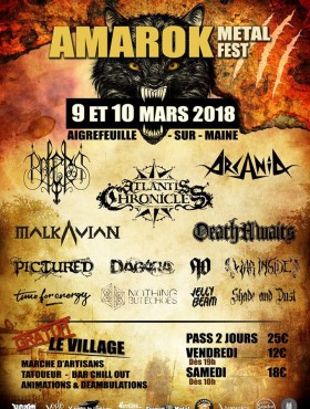 Affiche Amarock métal fest 2018