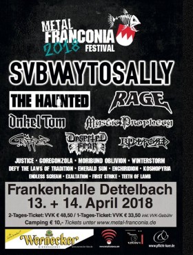 Affiche Métal Franconia 2018