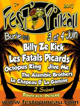 Affiche Fest'O'pineau (rdv en 2019) 2017