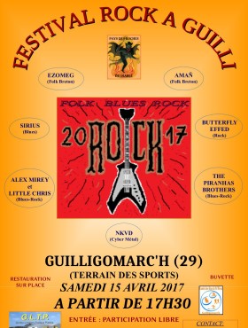 Affiche Rock à Guilli 2017