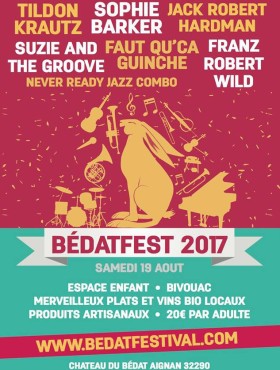 Affiche BédatFest (rdv en 2019) 2017