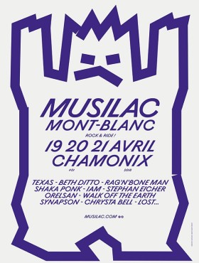 Affiche Musilac mont blanc 2018