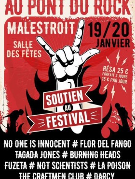 Affiche Soutien au Pont du Rock 2018