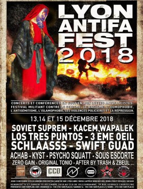 Affiche Lyon antifa fest 2018