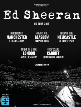 Affiche Ed Sheeran 2018