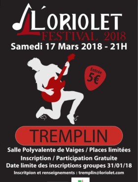 Affiche Festival de l'Oriolet 2018