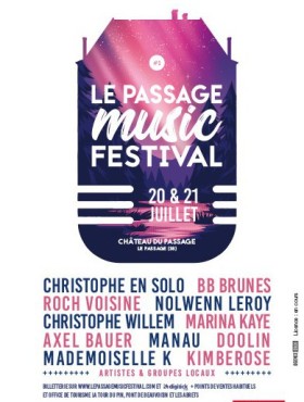 Affiche Le Passage Music festival 2018