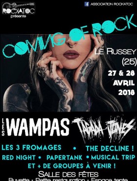 Affiche Coming of rock 2018