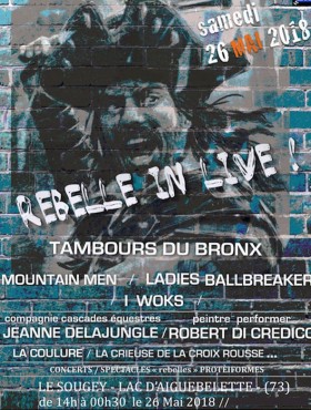Affiche Rebelle in live 2018