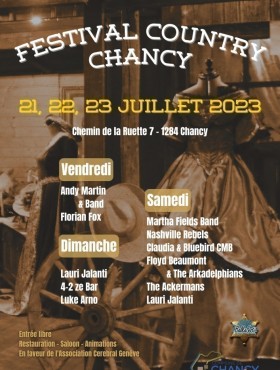 Affiche Festival Country Chancy 2023