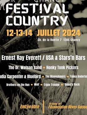 Affiche Festival Country Chancy 2023