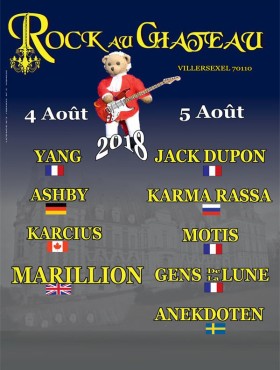 Affiche ROCK AU cHATEAU 2018