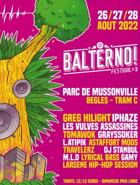 Affiche Festival BALTERNO! 2022