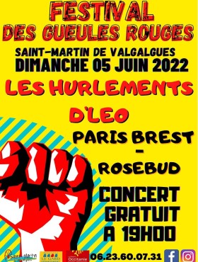 Affiche Festival Des Gueules Rouges  2022