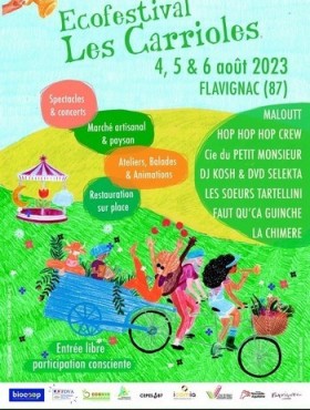 Affiche Ecofestival Les Carrioles 2022