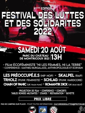 Affiche Festival Des Luttes Et Des Solidarités 2022