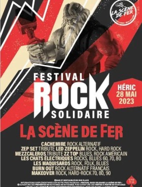 Affiche Festival Rock Solidaire La Scène De Fer 2023