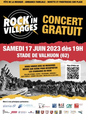 Affiche Rock'In Villages 2023