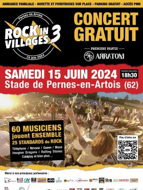 Affiche Rock'In Villages 2023