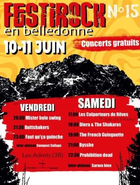Affiche Festi'rock En Belledonne 2022